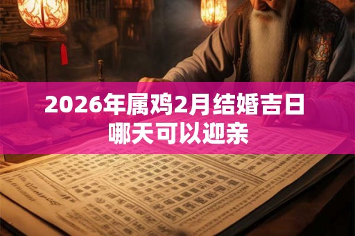 2026年属鸡2月结婚吉日 哪天可以迎亲