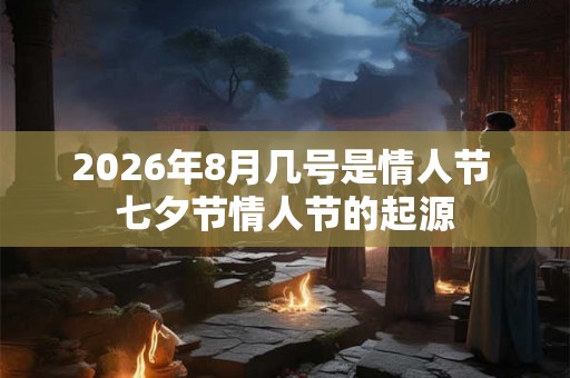 2026年8月几号是情人节 七夕节情人节的起源