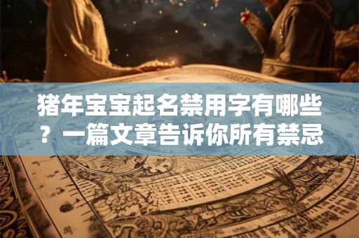 猪年宝宝起名禁用字有哪些？一篇文章告诉你所有禁忌！