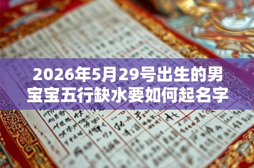 2026年5月29号出生的男宝宝五行缺水要如何起名字