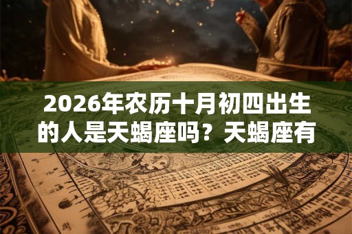 2026年农历十月初四出生的人是天蝎座吗？天蝎座有什么神话传说？
