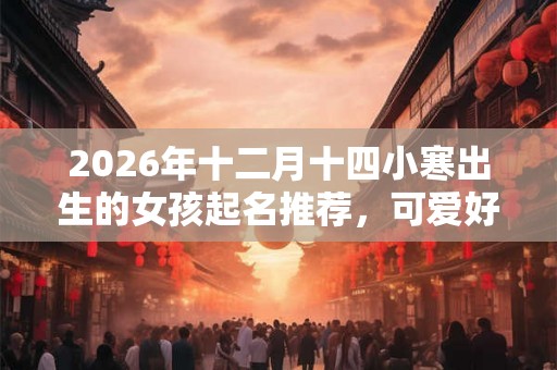 2026年十二月十四小寒出生的女孩起名推荐，可爱好听的名字精选