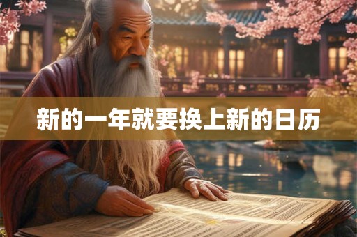 新的一年就要换上新的日历