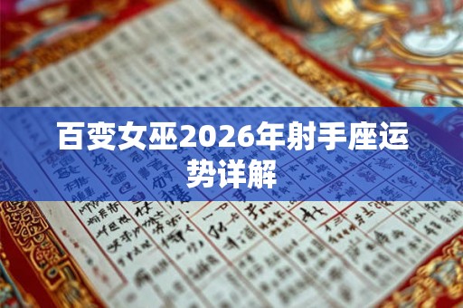 百变女巫2026年射手座运势详解