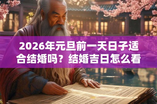 2026年元旦前一天日子适合结婚吗？结婚吉日怎么看？