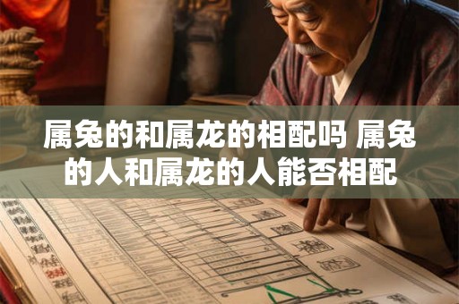 属兔的和属龙的相配吗 属兔的人和属龙的人能否相配