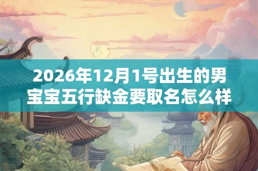 2026年12月1号出生的男宝宝五行缺金要取名怎么样好