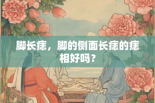 脚长痣，脚的侧面长痣的痣相好吗？