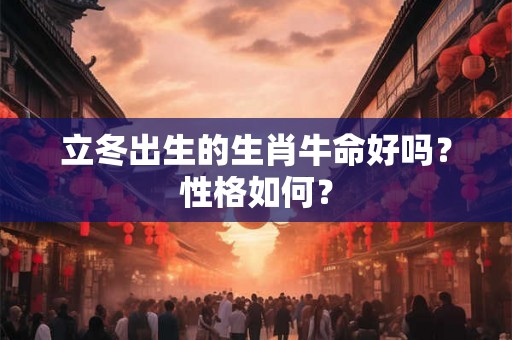 立冬出生的生肖牛命好吗？性格如何？