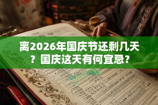 离2026年国庆节还剩几天？国庆这天有何宜忌？