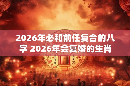 2026年必和前任复合的八字 2026年会复婚的生肖