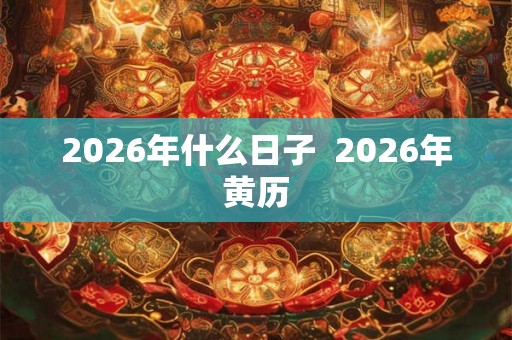 2026年什么日子  2026年黄历