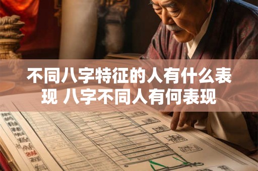 不同八字特征的人有什么表现 八字不同人有何表现 不同八字特征的人有什么表现 八字不同人有何表现