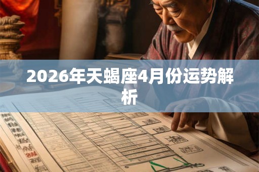 2026年天蝎座4月份运势解析