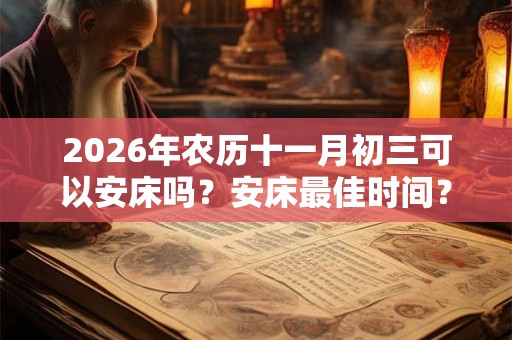 2026年农历十一月初三可以安床吗？安床最佳时间？
