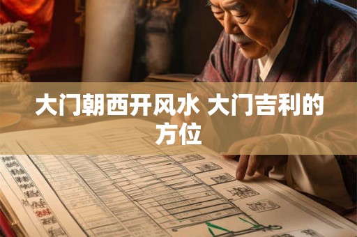 大门朝西开风水 大门吉利的方位