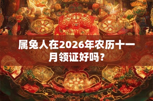 属兔人在2026年农历十一月领证好吗？