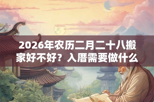 2026年农历二月二十八搬家好不好？入厝需要做什么？
