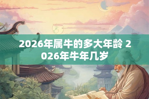 2026年属牛的多大年龄 2026年牛年几岁