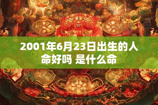 2001年6月23日出生的人命好吗 是什么命