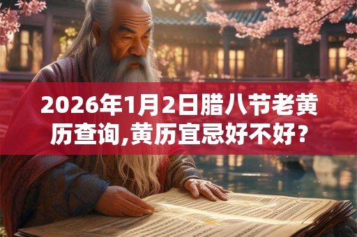 2026年1月2日腊八节老黄历查询,黄历宜忌好不好？