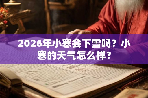 2026年小寒会下雪吗?小寒的天气怎么样? 2026年小寒会下雪吗?小寒的天气怎么样?