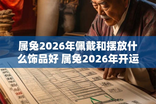 属兔2026年佩戴和摆放什么饰品好 属兔2026年开运吉祥物 属兔2026年佩戴和摆放什么饰品好 属兔2026年开运吉祥物