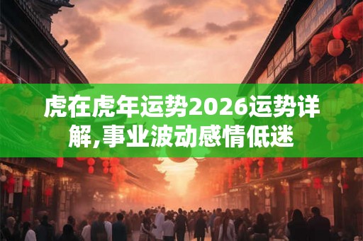 虎在虎年运势2026运势详解,事业波动感情低迷