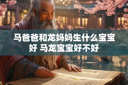 马爸爸和龙妈妈生什么宝宝好 马龙宝宝好不好