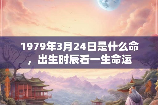1979年3月24日是什么命,出生时辰看一生命运 1979年3月24日是什么命,出生时辰看一生命运