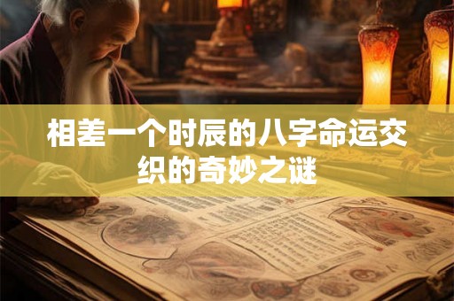 相差一个时辰的八字命运交织的奇妙之谜