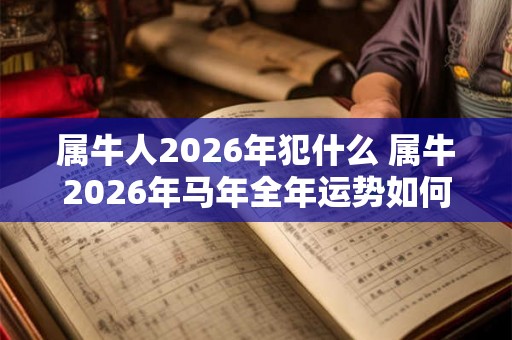 属牛人2026年犯什么 属牛2026年马年全年运势如何