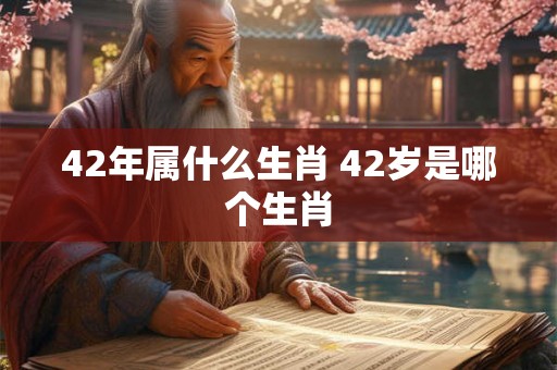 42年属什么生肖 42岁是哪个生肖