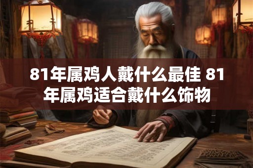 81年属鸡人戴什么最佳 81年属鸡适合戴什么饰物