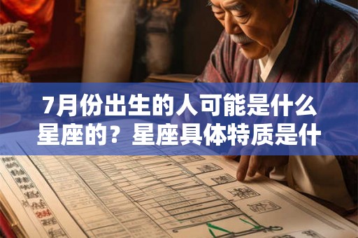 7月份出生的人可能是什么星座的?星座具体特质是什么? 7月份出生的人可能是什么星座的?星座具体特质是什么?
