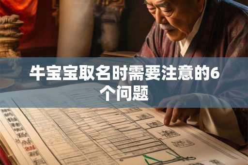 牛宝宝取名时需要注意的6个问题 牛宝宝取名时需要注意的6个问题