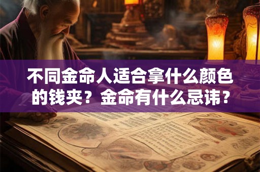 不同金命人适合拿什么颜色的钱夹？金命有什么忌讳？