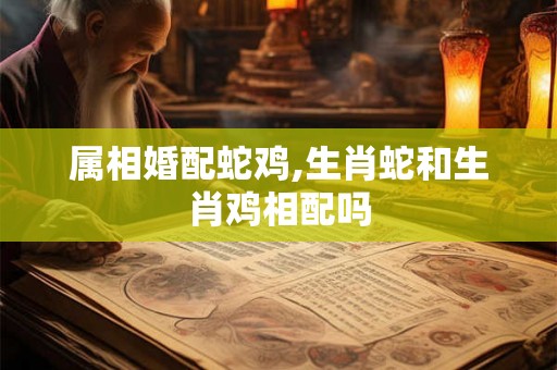 属相婚配蛇鸡,生肖蛇和生肖鸡相配吗
