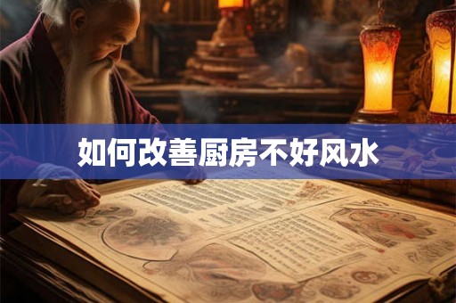 如何改善厨房不好风水
