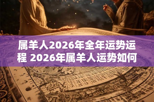 属羊人2026年全年运势运程 2026年属羊人运势如何