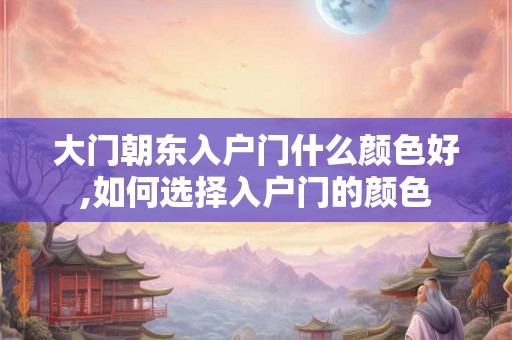 大门朝东入户门什么颜色好,如何选择入户门的颜色
