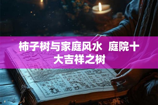 柿子树与家庭风水  庭院十大吉祥之树