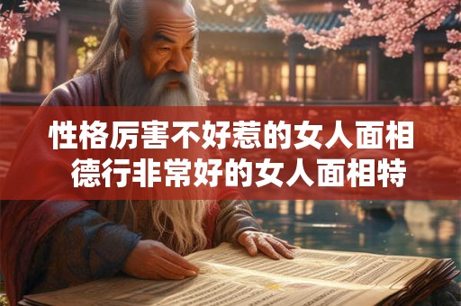 性格厉害不好惹的女人面相  德行非常好的女人面相特征