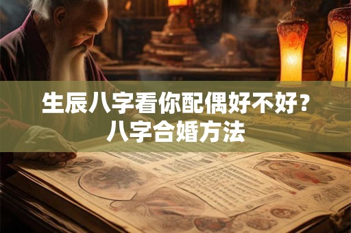 生辰八字看你配偶好不好？八字合婚方法