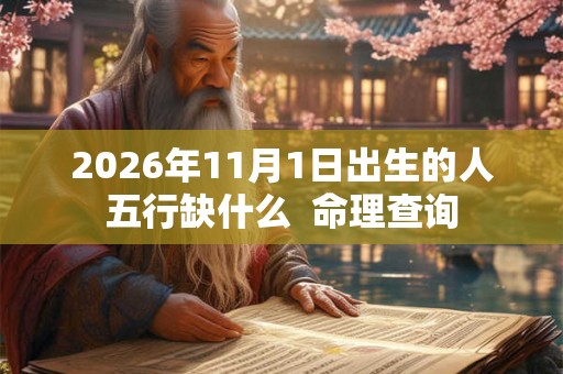 2026年11月1日出生的人五行缺什么  命理查询