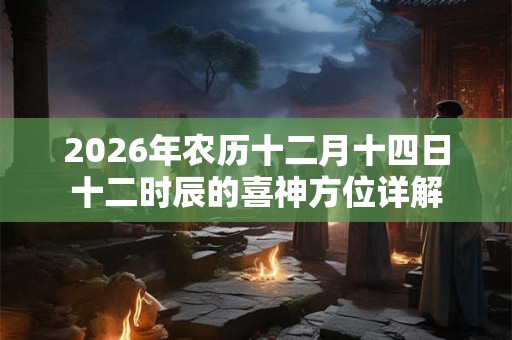 2026年农历十二月十四日十二时辰的喜神方位详解