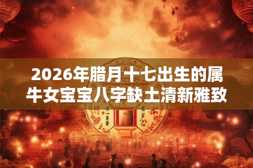 2026年腊月十七出生的属牛女宝宝八字缺土清新雅致的名字