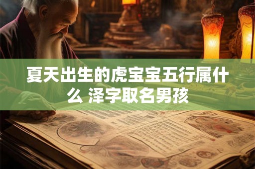 夏天出生的虎宝宝五行属什么 泽字取名男孩