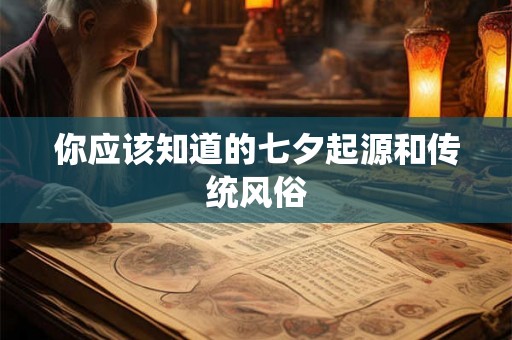 你应该知道的七夕起源和传统风俗