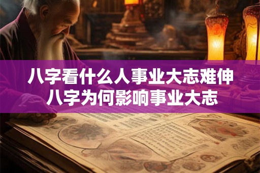 八字看什么人事业大志难伸 八字为何影响事业大志 八字看什么人事业大志难伸 八字为何影响事业大志
